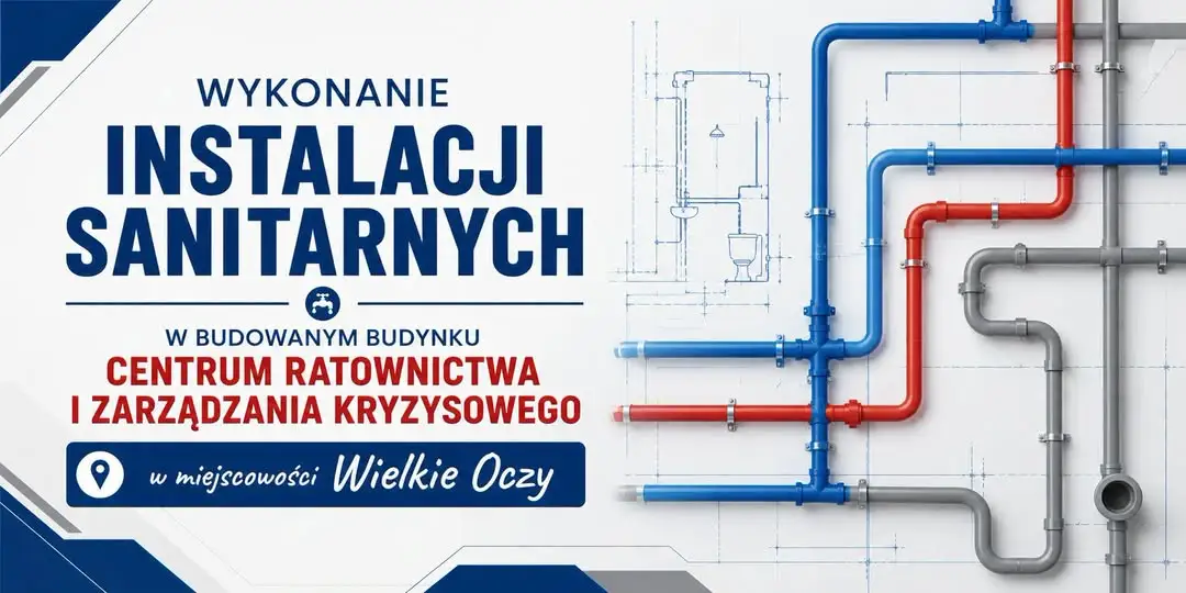 Gmina Wielkie Oczy ponownie ogłasza przetarg na budowę Centrum Ratownictwa i Zarządzania Kryzysowego