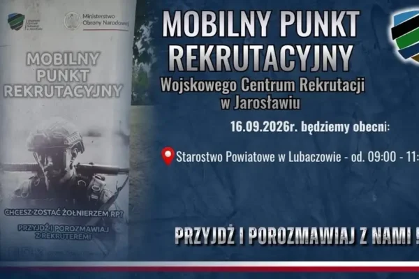 Mobilny punkt rekrutacyjny WCR w Lubaczowie – spotkanie już 16 września