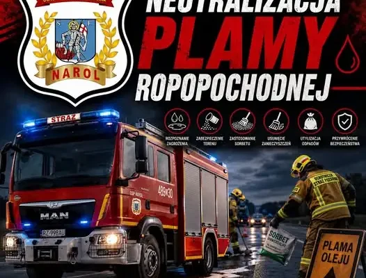 Plama ropopochodna w Łukawicy – akcja strażaków z OSP Narol