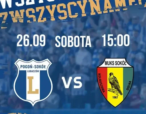 Pogoń-Sokół Lubaczów podejmie Sokoła Kolbuszowa Dolna w 10. kolejce Betclic 3. Ligi