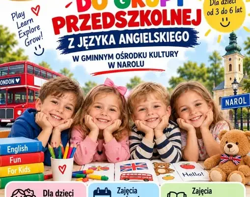 Angielski dla przedszkolaków w Narolu – ruszają zapisy na nowy semestr