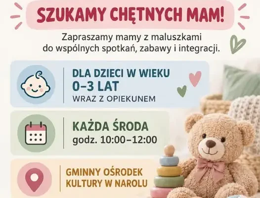 Klub Malucha w Narolu – nowa inicjatywa dla mam z małymi dziećmi