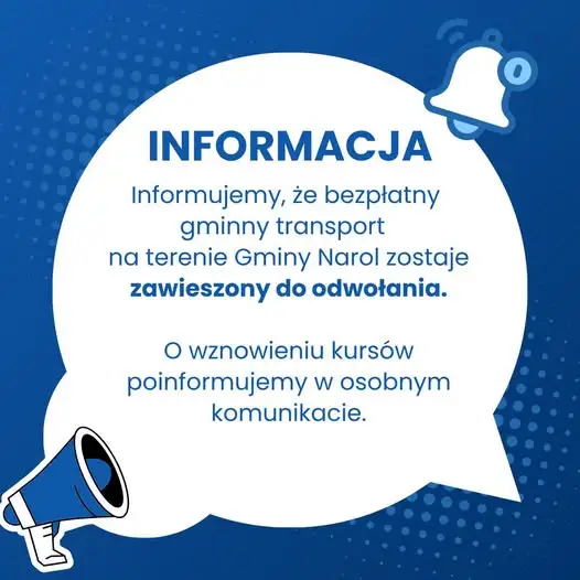Gmina Narol zawiesza bezpłatne busy – kursy wstrzymane do odwołania