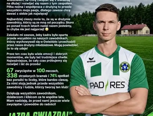 Tomasz Sęga świętuje 100 meczów na ławce trenerskiej Gwiazdy Wielkie Oczy