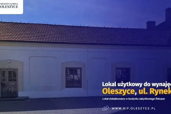 Lokal użytkowy 85,80 m² do wynajęcia w Ratuszu w Oleszycach