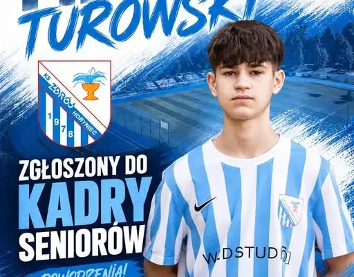 Filip Turowski, 15-letni pomocnik, w kadrze seniorów KS Zdrój