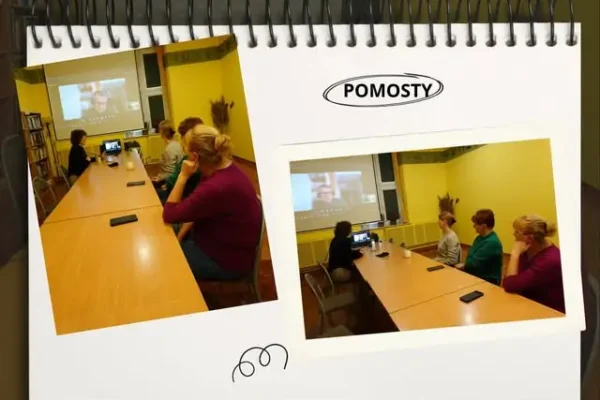 Biblioteka w Cieszanowie jako trzecie miejsce – webinar Projektu Pomosty