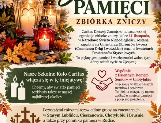 Światło Pamięci: zbiórka zniczy na Cmentarz Orląt Lwowskich i lokalne cmentarze