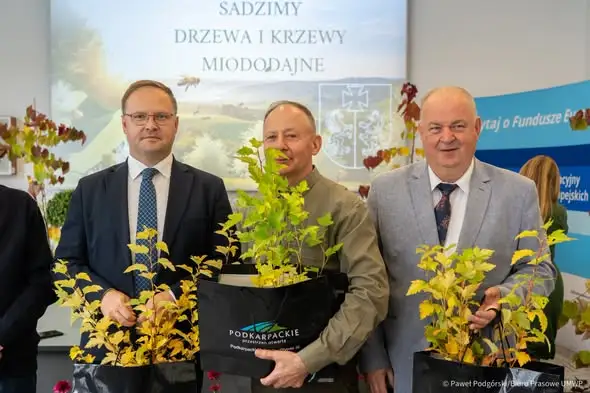 Powiat Lubaczowski otrzymał sadzonki miododajne od Samorządu Województwa