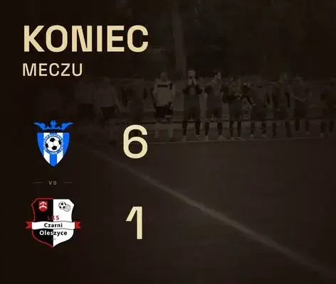 Huragan Basznia Dolna rozbił Czarnych Oleszyce 6:1
