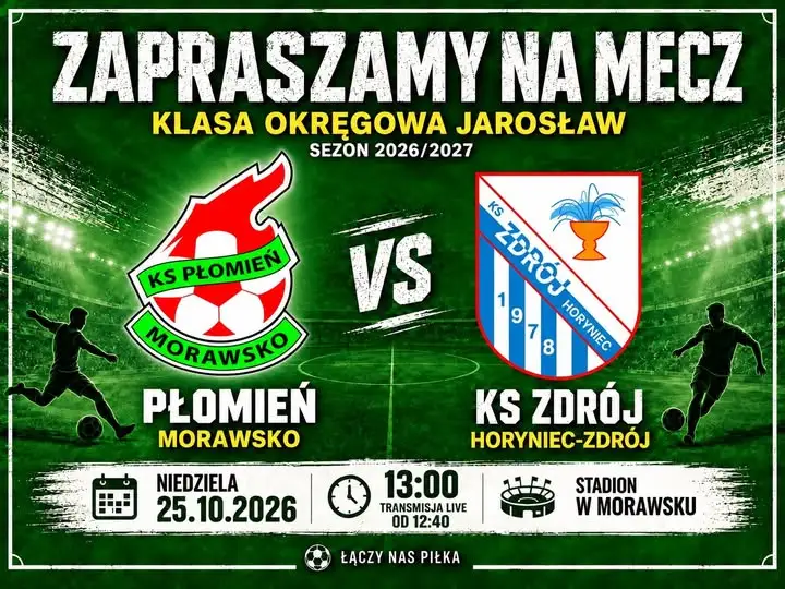 KS Zdrój Horyniec-Zdrój jedzie do Morawska po kolejne punkty